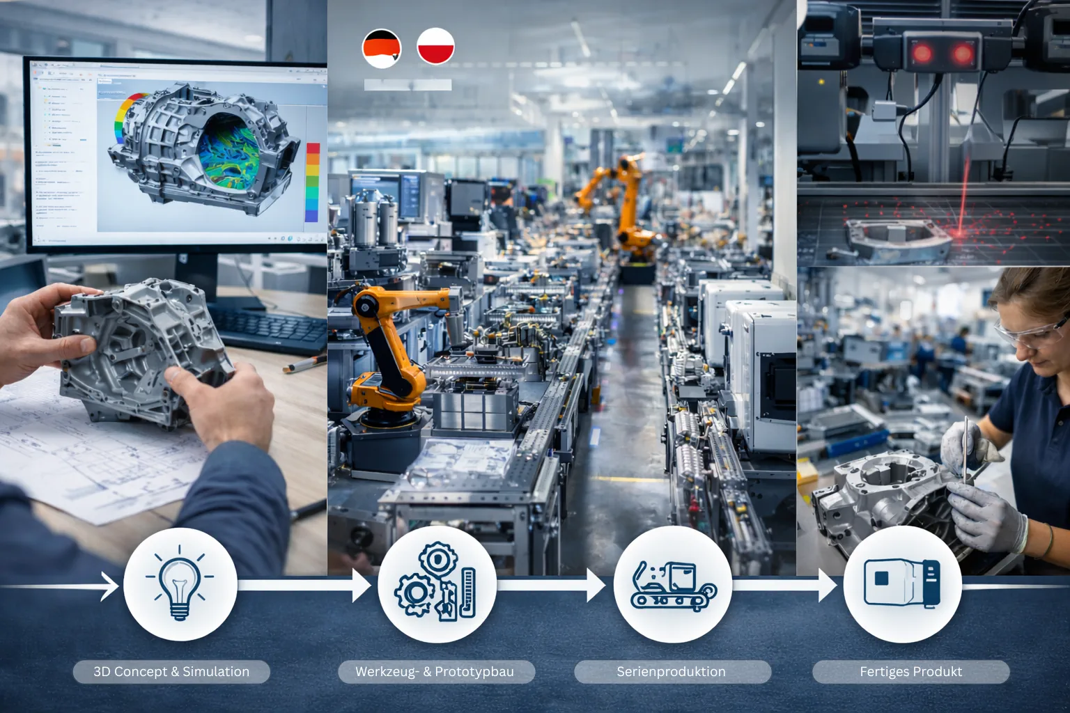Technische Fertigung und Qualitätsprüfung